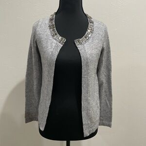 Banana republic cardigan wool blend sweater grey XS